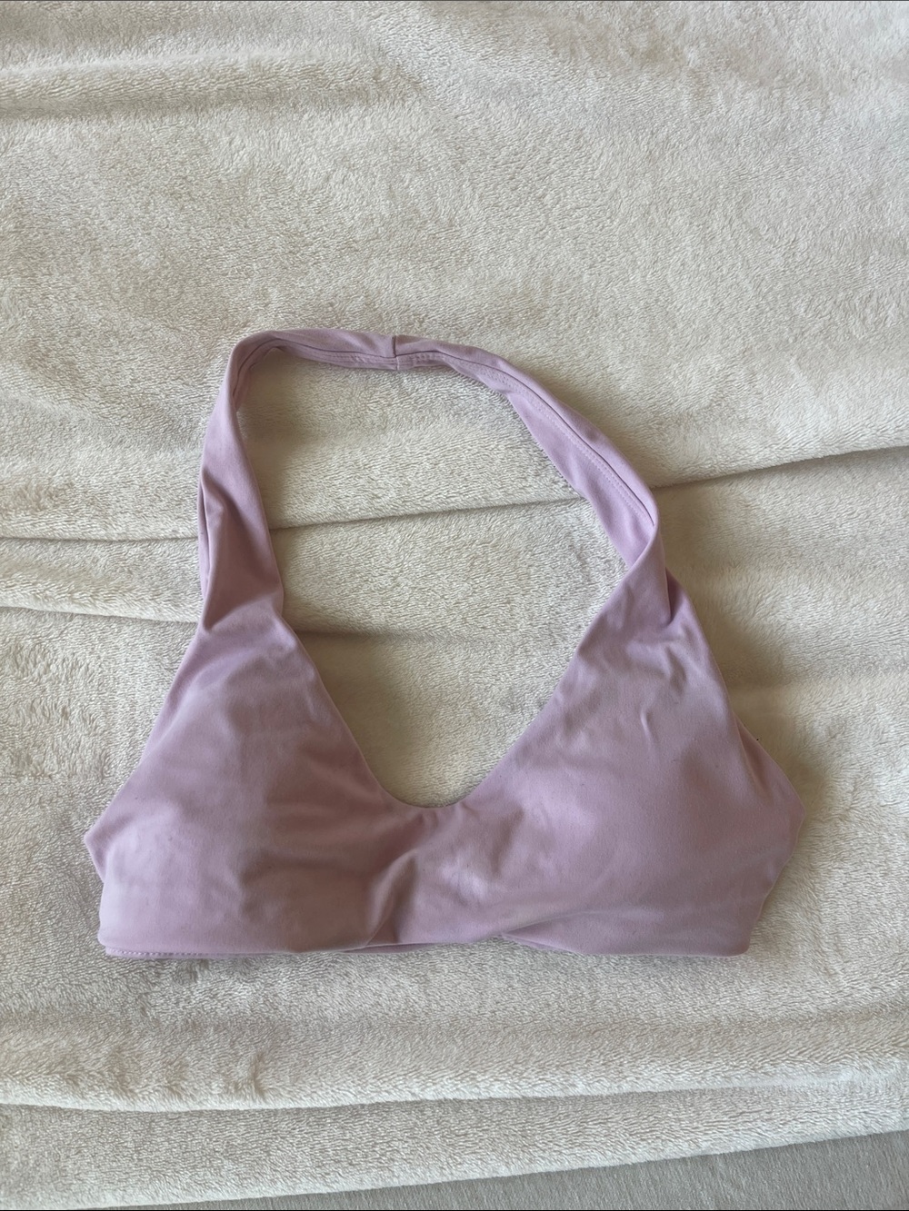 Women's Halter Sports Bra in Lavender/Pink
